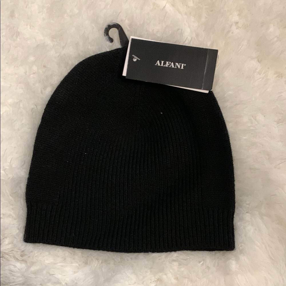 🆕 Alfani Classic Black Beanie